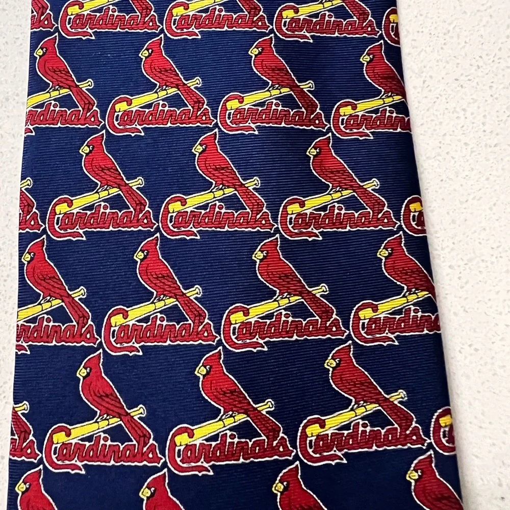 2002 Major League Baseball MLB St Louis‎ Cardinals Silk Necktie